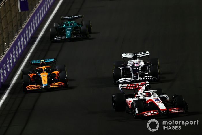 Kevin Magnussen, Haas VF-22, Pierre Gasly, AlphaTauri AT03, Lando Norris, McLaren MCL36, Lance Stroll, Aston Martin AMR22