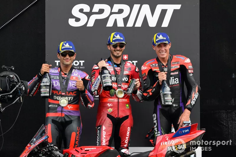 Jorge Martin, Pramac Racing, Francesco Bagnaia, Ducati Team, Aleix Espargaro, Aprilia Racing Team