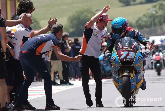El ganador, Alex Marquez, Marc VDS Racing con Marc Marquez, Repsol Honda Team