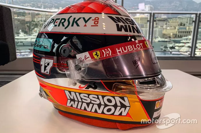 Helmet of Charles Leclerc, Ferrari