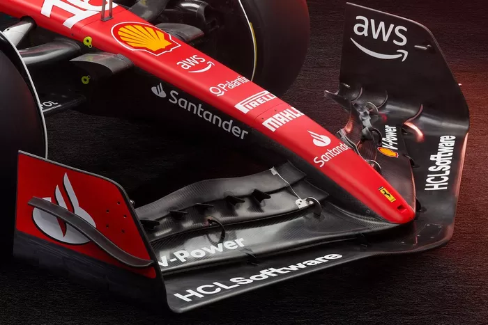 Ferrari SF-23. detail front wing