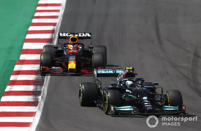 Valtteri Bottas, Mercedes W12, Max Verstappen, Red Bull Racing RB16B