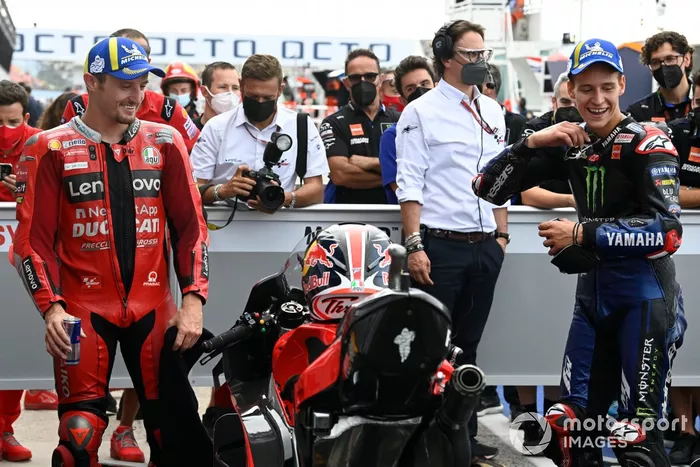 Jack Miller, Ducati Team, Fabio Quartararo, Yamaha Factory Racing