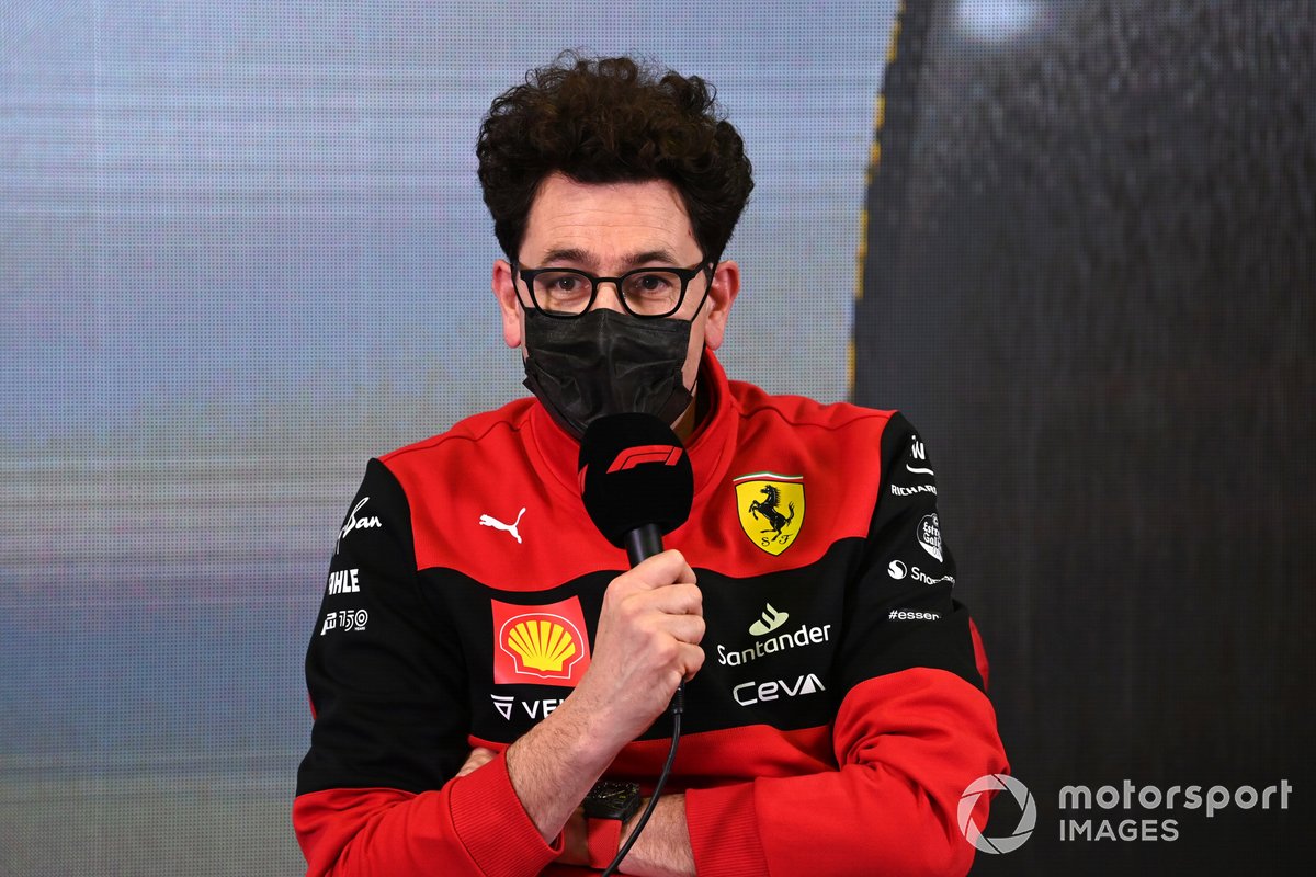 Mattia Binotto, Team Principal, Ferrari, in the Press Conference