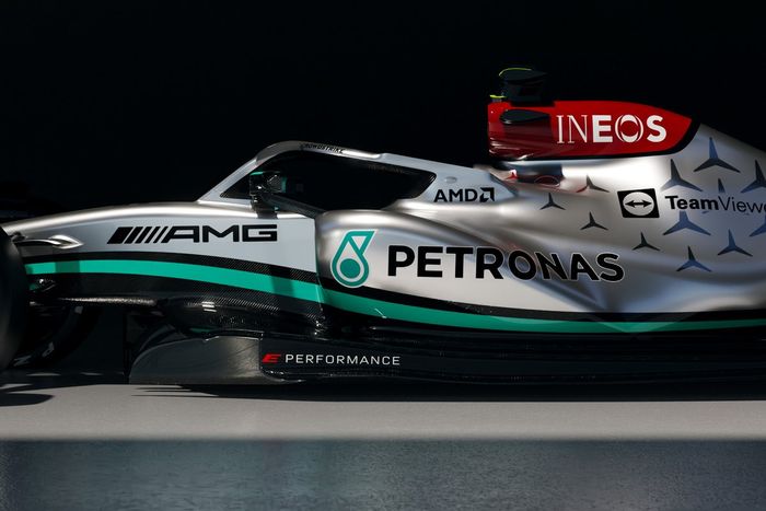 Detalle del Mercedes W13