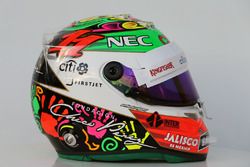 El casco de Sergio Pérez, Sahara Force India F1