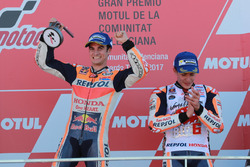Podium: Race winner Dani Pedrosa, Repsol Honda Team