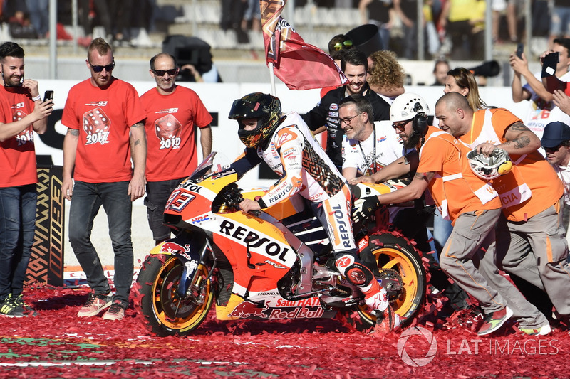 Campeón del mundo Marc Márquez, Repsol Honda Team celebra