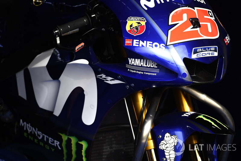 Fairing on the bike of Maverick Viñales, Yamaha Factory Racing