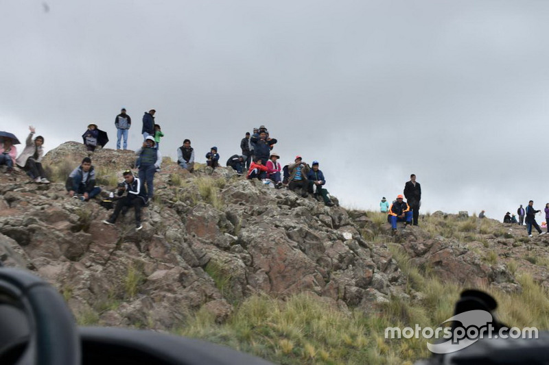 Aficionado en la etapa de Arequipa a La Paz