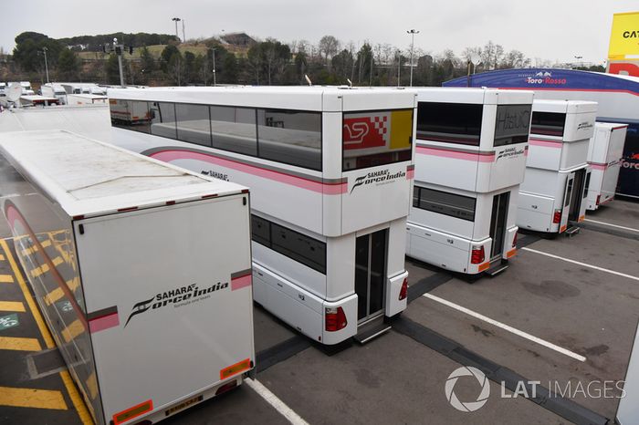 Sahara Force India camiones