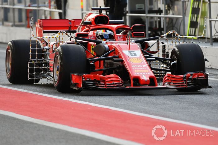 Sebastian Vettel, Ferrari SF71H con sensores
