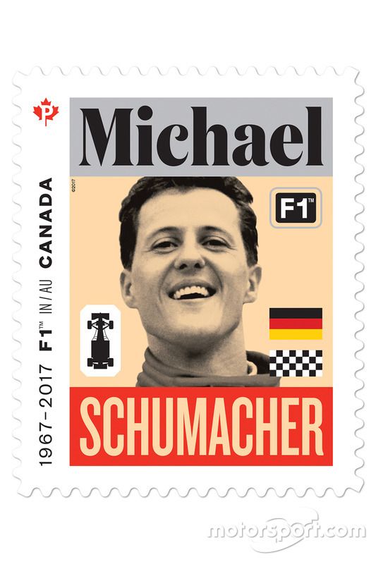 Sello de correos de Michael Schumacher