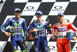 Polesitter Maverick Viñales, Yamaha Factory Racing; 2. Valentino Rossi, Yamaha Factory Racing; 3. An