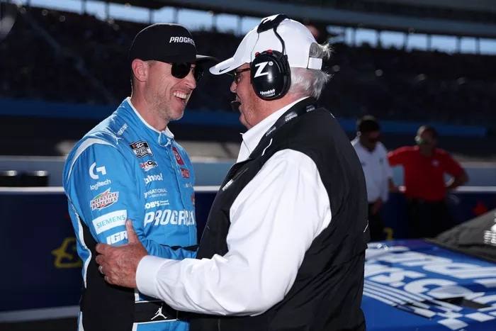 Denny Hamlin, Joe Gibbs Racing Toyota, Rick Hendrick