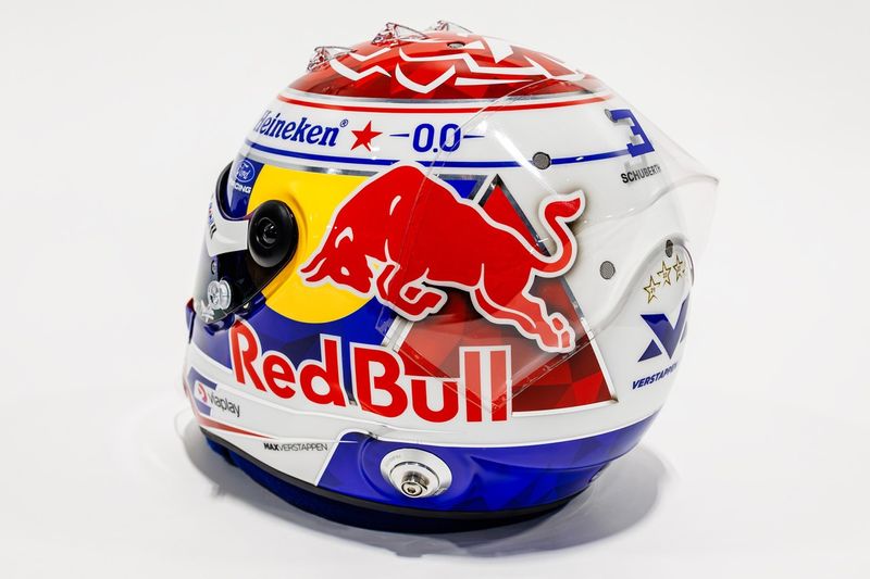 Casque de Max Verstappen, Red Bull Racing  