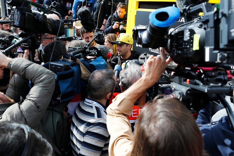 Daniel Ricciardo, Renault F1 Team tra i media