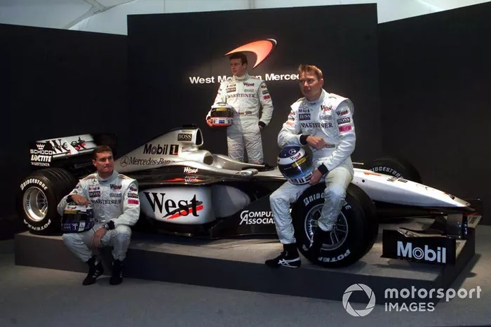 David Coulthard, Olivier Panis et Mika Häkkinen