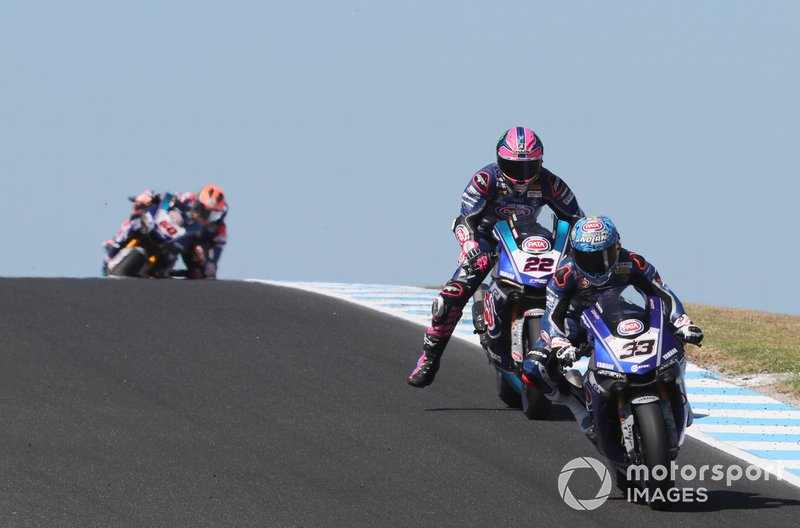 Marco Melandri et Alex Lowes