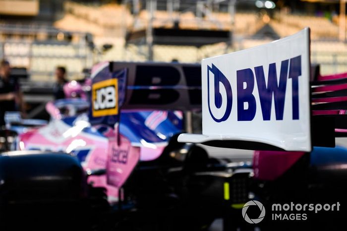 Detalle del alerón delantero de Racing Point