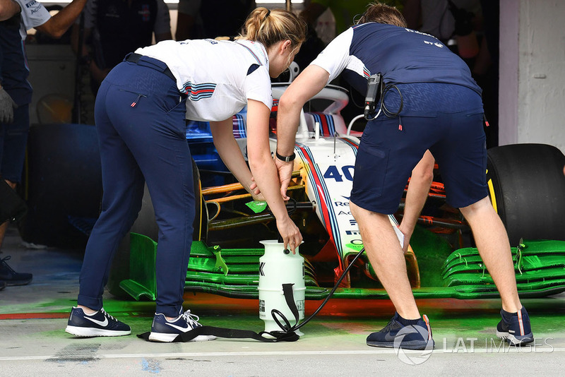 Robert Kubica, Williams FW41 and aero paint