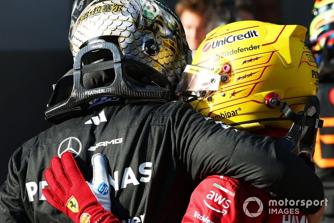 Lewis Hamilton, Ferrari, George Russell, Mercedes