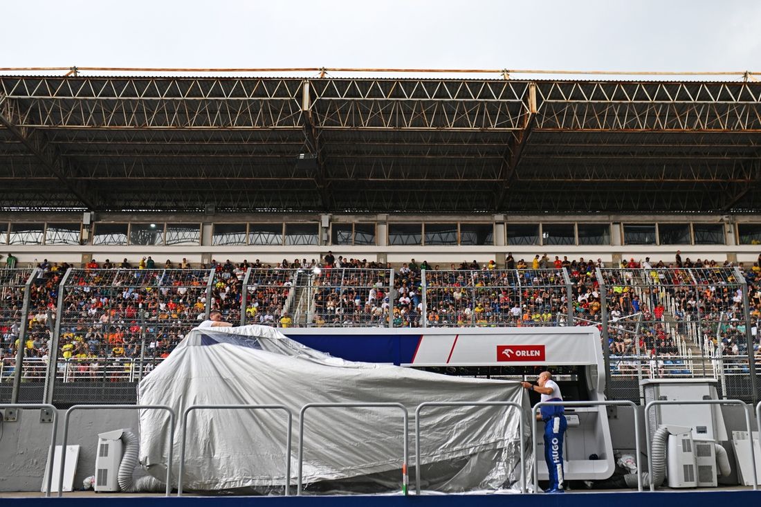 Lluvia previa a la sesión de clasificación