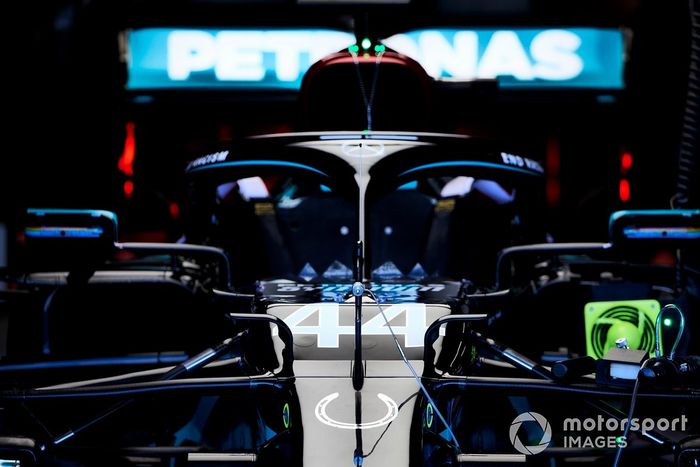 The car of Lewis Hamilton, Mercedes F1 W11