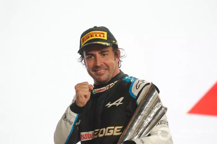 Podio: tercer lugar Fernando Alonso, Alpine F1
