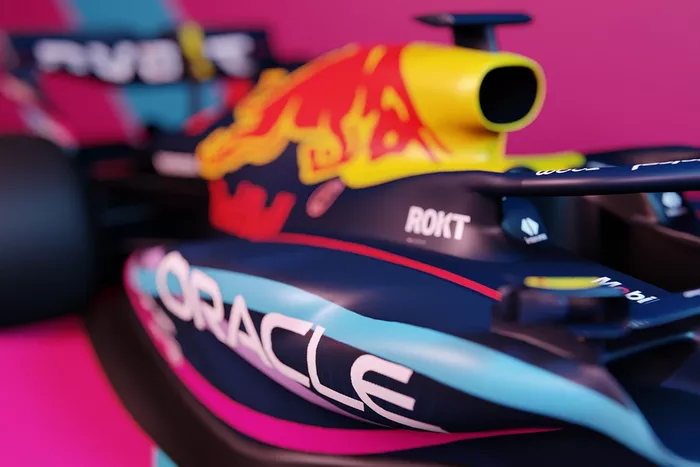 Livrée spéciale de la Red Bull RB19 pour le GP de Miami
