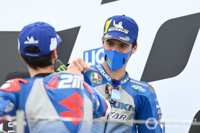 Podio: tercer lugar Joan Mir, Team Suzuki MotoGP