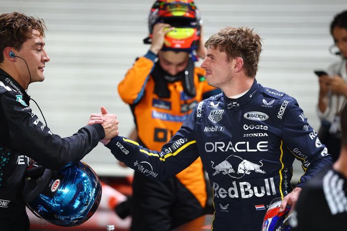 Max Verstappen, Red Bull Racing, George Russell, Mercedes