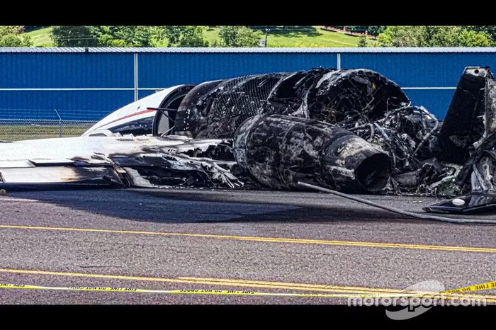Dale Earnhardt Jr. plane crash wreckage