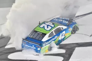 All-Star Race Winner Kyle Larson, Chip Ganassi Racing, Chevrolet Camaro Advent Health