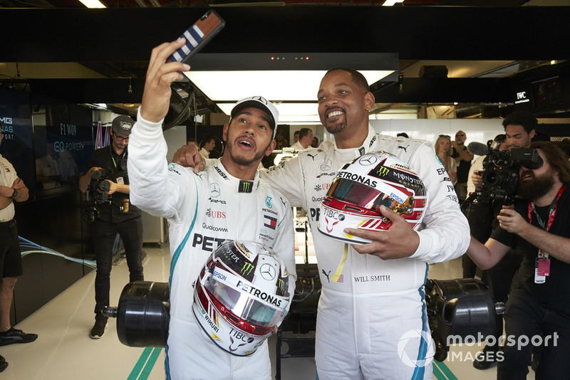 Lewis Hamilton, Mercedes AMG F1 y Will Smith