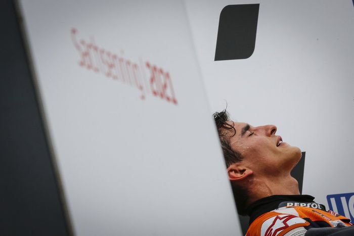 Podio: ganador de la carrera Marc Márquez, Repsol Honda Team