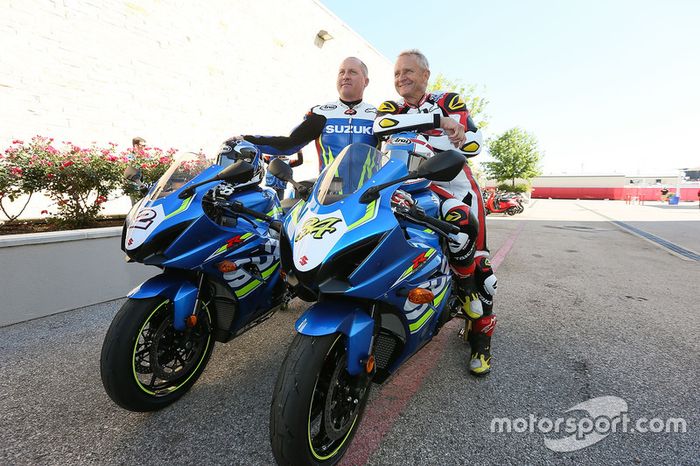 Kenny Roberts Jr., Kevin Schwantz, vuelta de honor