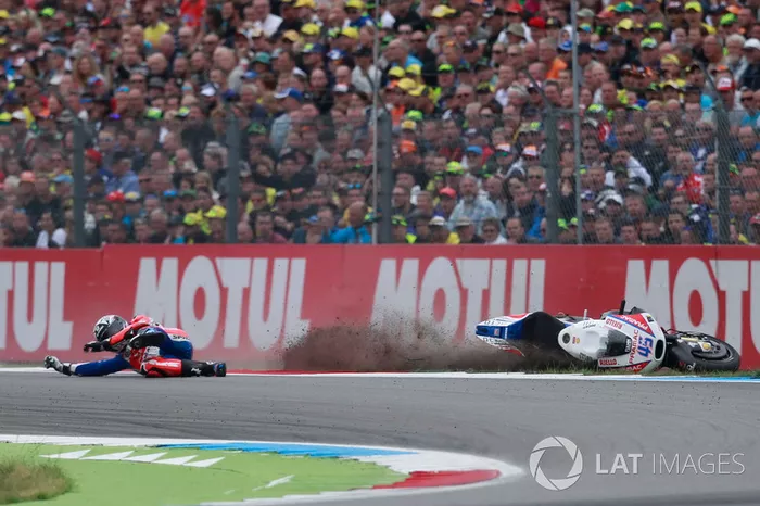 Scott Redding, Pramac Racing, choque