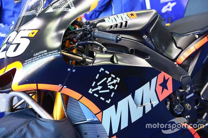 Maverick Viñales, Yamaha Factory Racing detalle de la moto