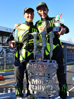 Winners Valentino Rossi, Carlo Cassina, Ford Fiesta WRC