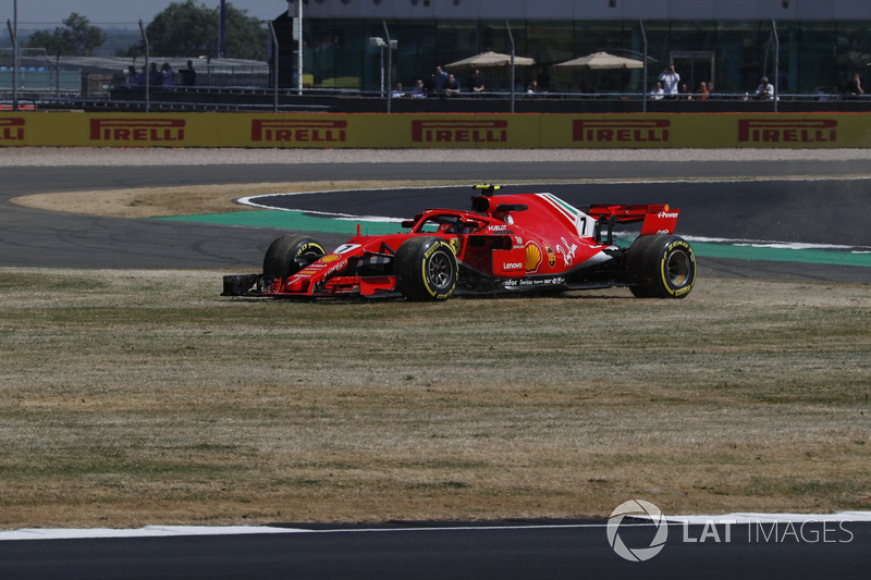 Kimi Raikkonen, Ferrari SF71H spin