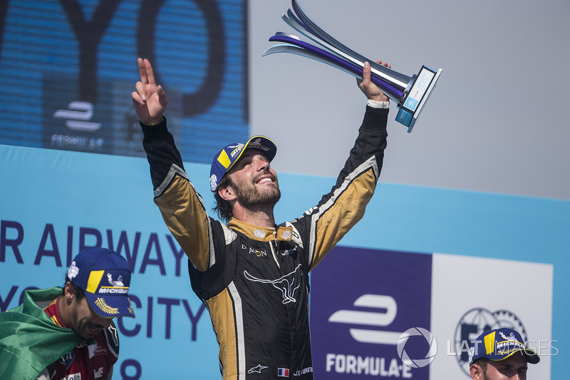 Jean-Eric Vergne, Techeetah, celebra su victoria