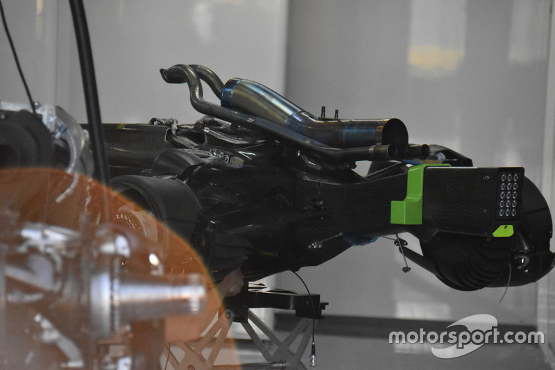 McLaren MCL33 detail for wastegate exhast