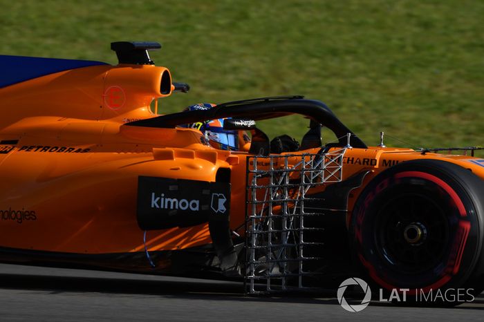Lando Norris, McLaren MCL33 con sensores aerodinámicos