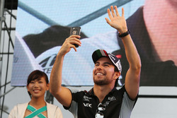 Sergio Pérez, Sahara Force India F1 escenario con los fans