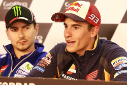 Marc Marquez, Repsol Honda Team; Jorge Lorenzo, Yamaha Factory Racing