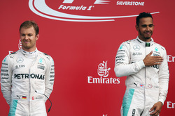 Подиум (слева направо): Нико Росберг, Mercedes AMG F1, Льюис Хэмилтон, Mercedes AMG F1