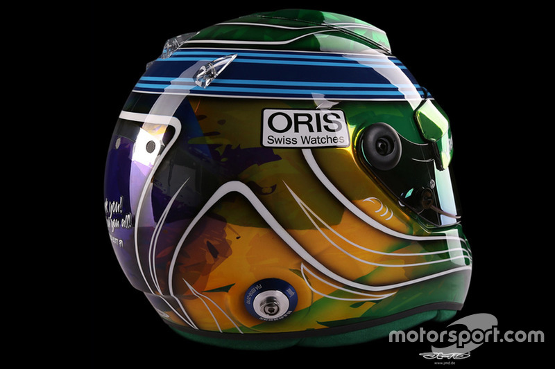 Capacete de Felipe Massa para o GP de Abu Dhabi