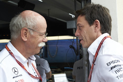 Dr Dieter Zetsche, CEO, Mercedes Benz, and Toto Wolff, Executive Director (Business), Mercedes AMG