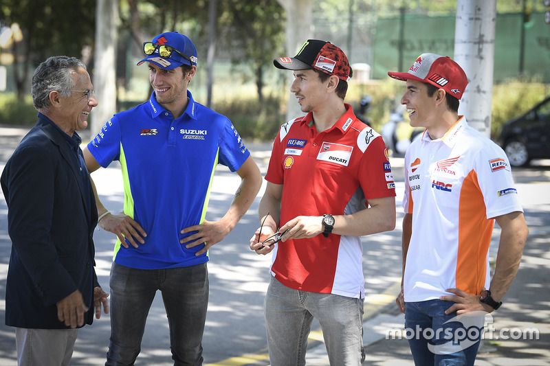 Salvador Cañellas, Alex Rins, Team Suzuki MotoGP, Marc Marquez, Repsol Honda Team, Jorge Lorenzo, Ducati Team